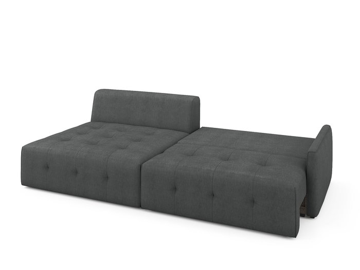 Угловой раскладной диван Bronks левый темно-серого цвета - купить Угловые диваны по цене 85000.0