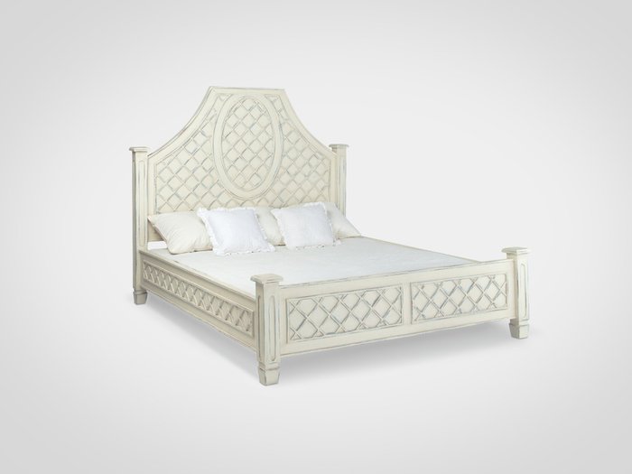 Кровать CALIFORNIA KING из дерева махагони с высоким изголовьем 180x200 см Кровать CALIFORNIA KING из дерева махагони с высоким изголовьем 180x200 см