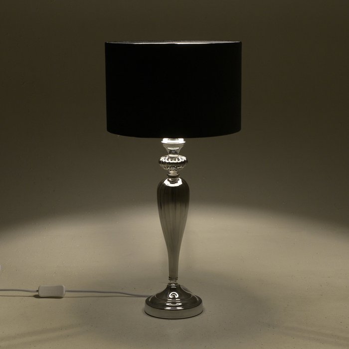 Лампа настольная с черным абажуром - купить Настольные лампы по цене 11990.0