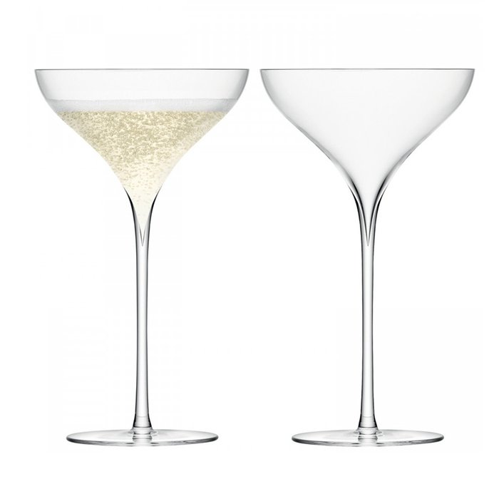 Набор из двух креманок для шампанского Savoy прозрачного цвета