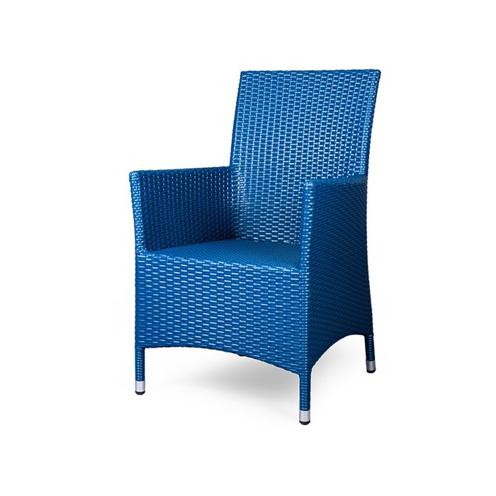 Кресло Rattan синего цвета