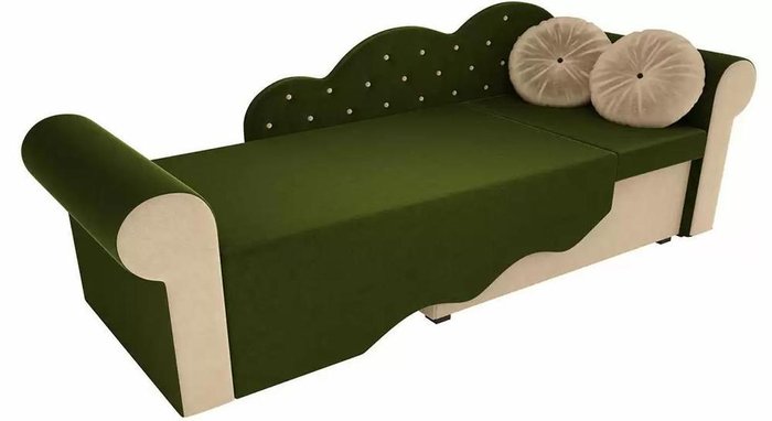 Диван-кровать Тедди бежево-зеленого цвета  - лучшие Прямые диваны в INMYROOM