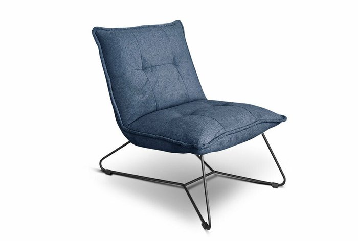 Кресло Чарли темно-синего цвета