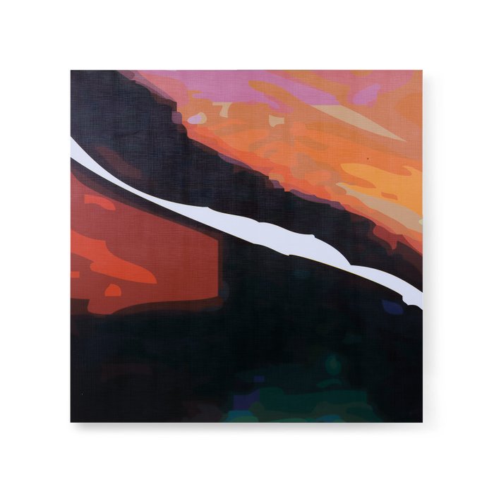 Картина Abstraction Orange из пяти частей   - лучшие Картины в INMYROOM