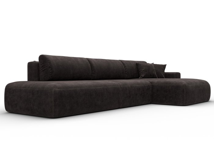 Угловой диван-кровать Лига 036 Модерн Лонг темно-коричневого цвета правый - лучшие Угловые диваны в INMYROOM Угловой диван-кровать Лига 036 Модерн Лонг темно-коричневого цвета правый - лучшие Угловые диваны в INMYROOM