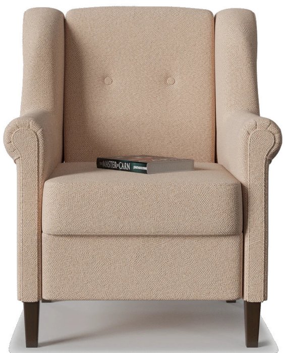 Кресло Бургос 04 Beige бежевого цвета - купить Интерьерные кресла по цене 16379.0