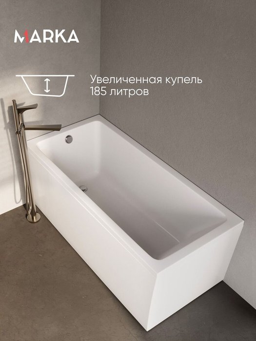 Ванна БЬЯНКА/BIANCA 1500х700 МГ - лучшие Ванны в INMYROOM Ванна БЬЯНКА/BIANCA 1500х700 МГ - лучшие Ванны в INMYROOM