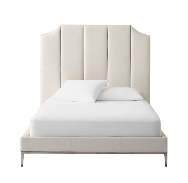 Кровать Sabine 200х200 молочного цвета - купить Кровати для спальни по цене 123900.0
