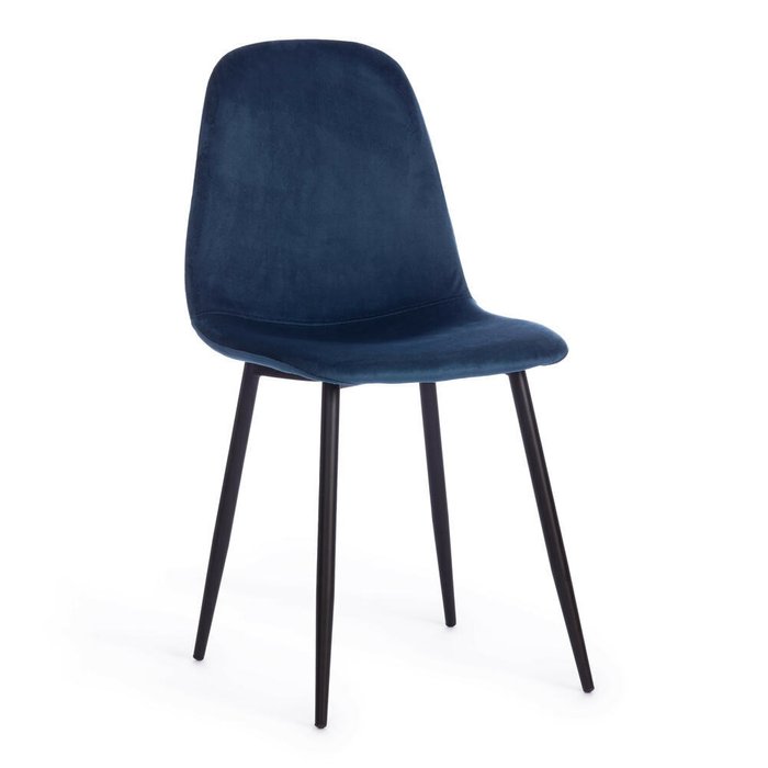 Набор из четырех стульев Breeze синего цвета - купить Обеденные стулья по цене 10800.0