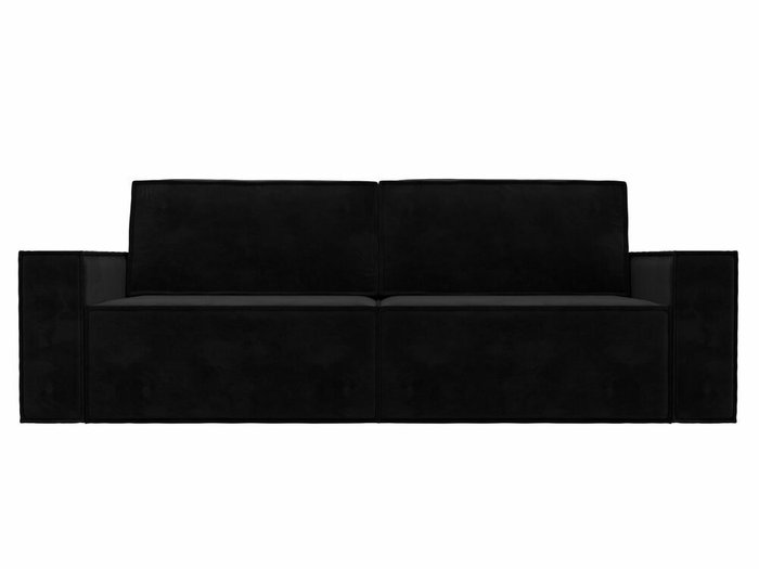 Прямой диван-кровать Куба черного цвета - купить Прямые диваны по цене 59999.0
