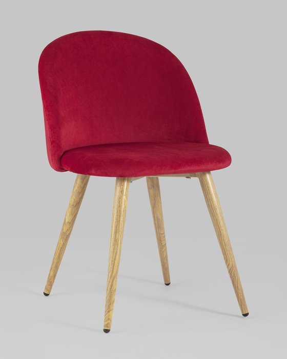 Стул Лион красного цвета - купить Обеденные стулья по цене 4490.0