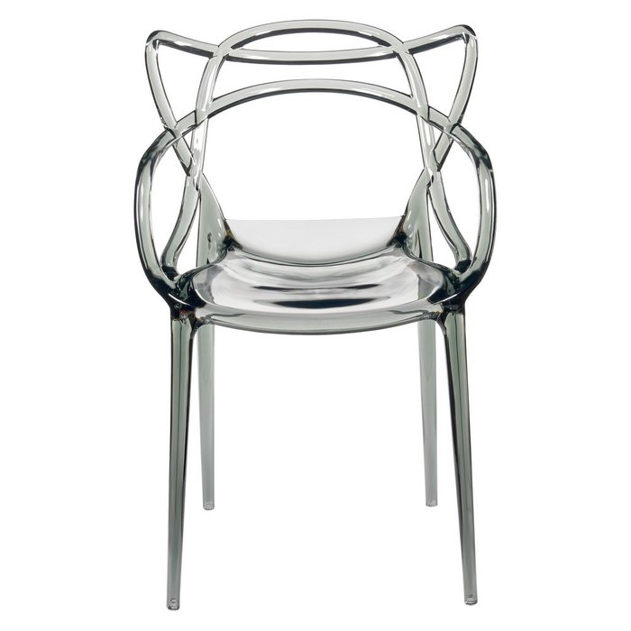 Набор из четырех стульев серого цвета с подлокотниками - лучшие Обеденные стулья в INMYROOM