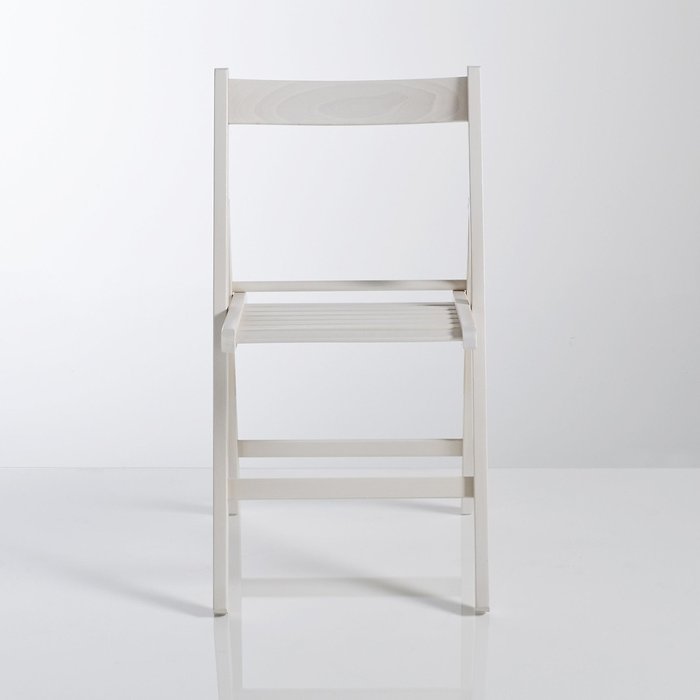 Комплект из двух удобных складных стульев Yann белого цвета