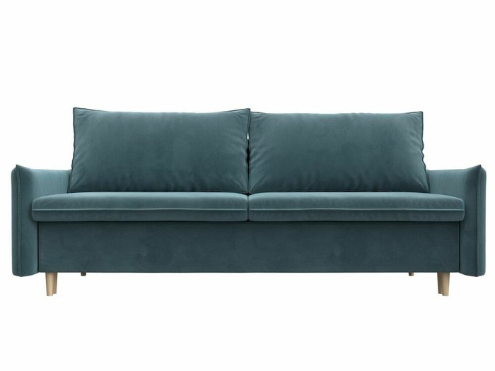 Прямой диван-кровать Хьюстон бирюзового цвета - купить Прямые диваны по цене 54999.0