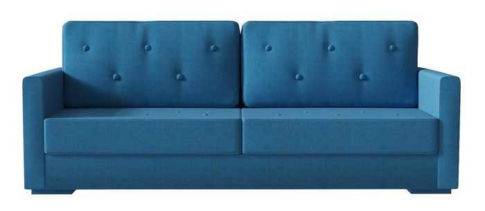 Диван-кровать Харлем Blue синего цвета - купить Прямые диваны по цене 20450.0