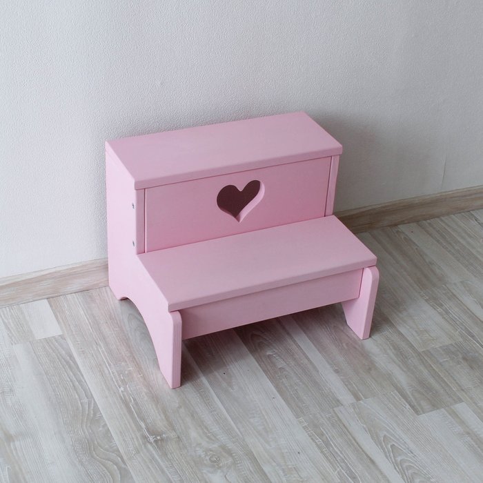 Табурет-лестница розовый - купить Детские стулья по цене 2490.0