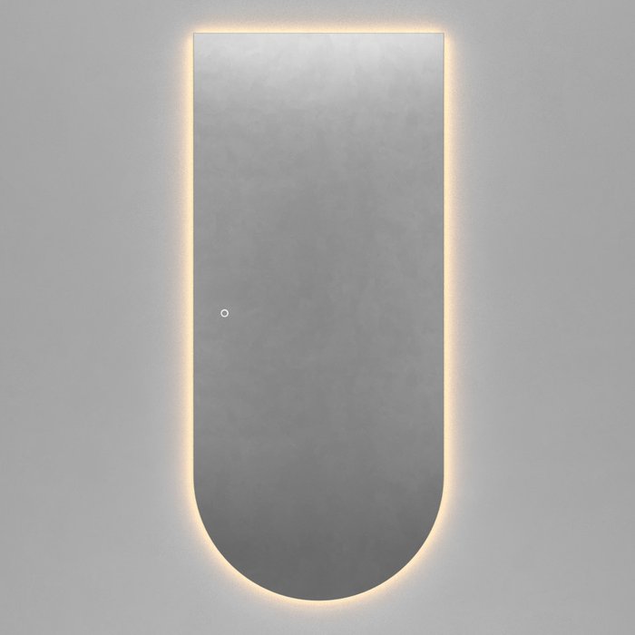 Настенное арочное зеркало Arkis NF LED L 79х179 с тёплой подсветкой и с сенсорной кнопкой - лучшие Настенные зеркала в INMYROOM