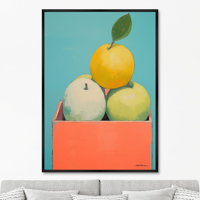Репродукция картины Box full of apples, 2024г. - купить Картины по цене 24999.0