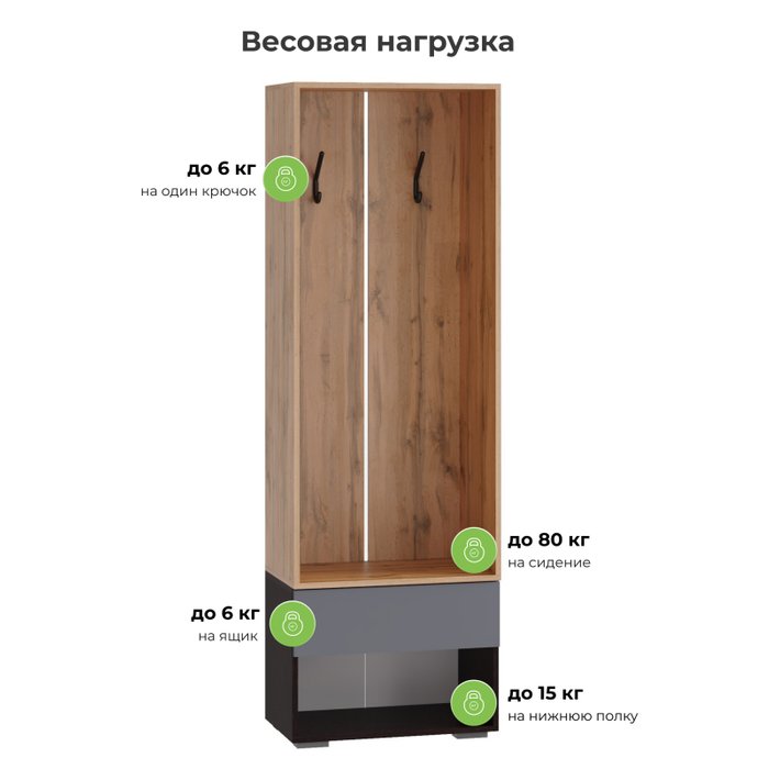 Прихожая Роут бежево-серого цвета - купить Гарнитуры для прихожей по цене 10760 Прихожая Роут бежево-серого цвета - купить Гарнитуры для прихожей по цене 10760