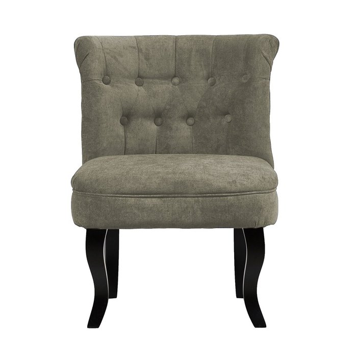 Кресло Dawson в обивке из велюра серо-зеленого цвета  - купить Интерьерные кресла по цене 23000.0
