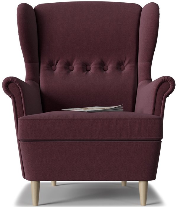 Кресло Торн Porshe Bordo бордово-фиолетового цвета - купить Интерьерные кресла по цене 16450.0