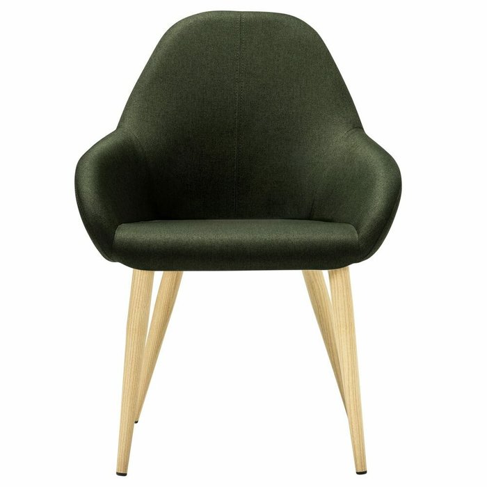 Стул-кресло Kent Diag зелено-бежевого цвета - купить Обеденные стулья по цене 9990.0