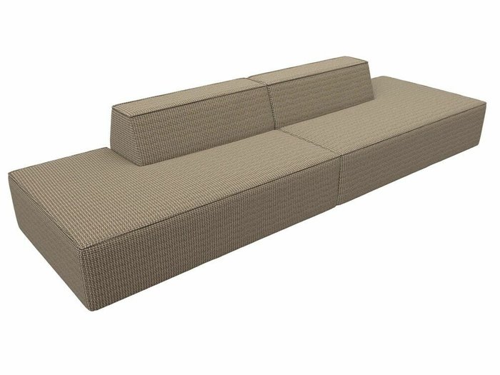 Прямой модульный диван Монс Лофт коричнево-бежевого цвета - лучшие Прямые диваны в INMYROOM