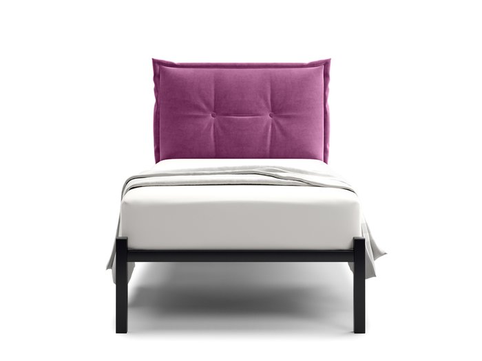 Кровать Лофт Cedrino 90х200 пурпурного цвета без подъемного механизма - купить Кровати для спальни по цене 14400.0