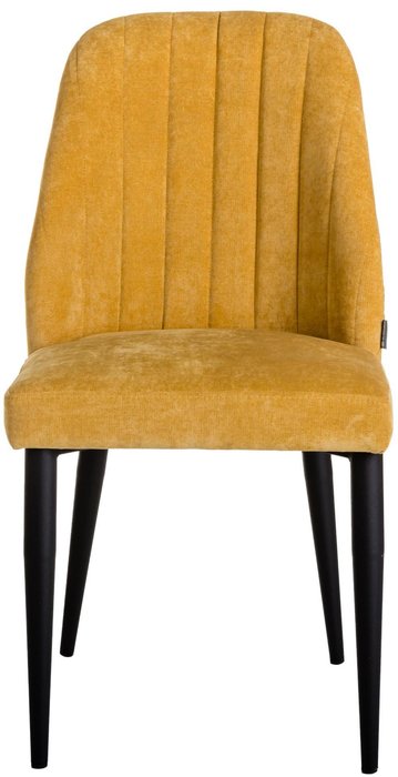 Стул Alen желтого цвета на черных ножках - купить Обеденные стулья по цене 10990.0