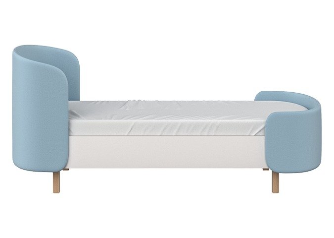 Кровать Kidi Soft 80х180 бело-голубого цвета - купить Одноярусные кроватки по цене 39900.0