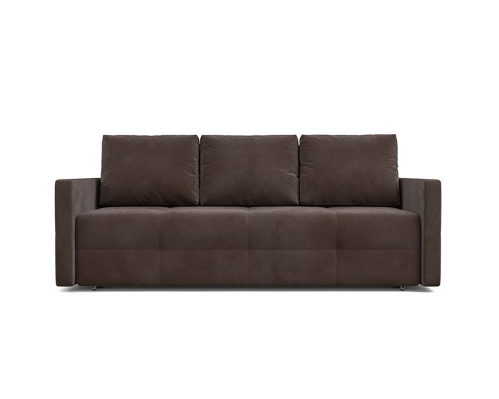 Прямой диван-кровать Марсель 2 коричневого цвета - купить Прямые диваны по цене 36490.0