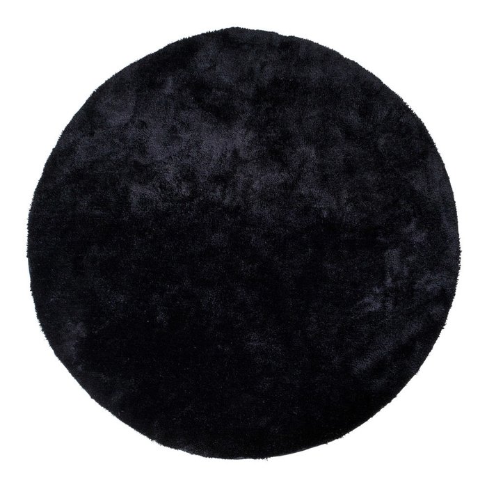 Ковер Florida черного цвета диаметр 120