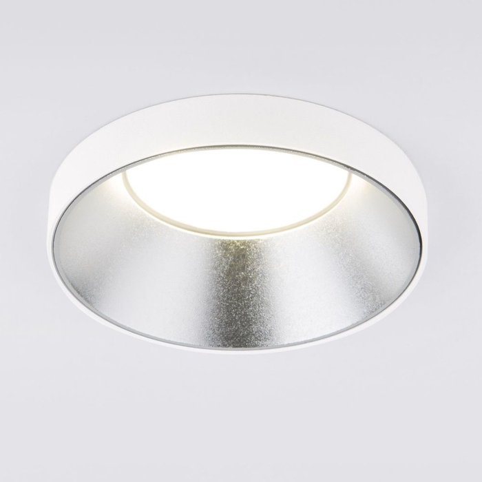 Встраиваемый точечный светильник 112 MR16 серебро/белый Discus