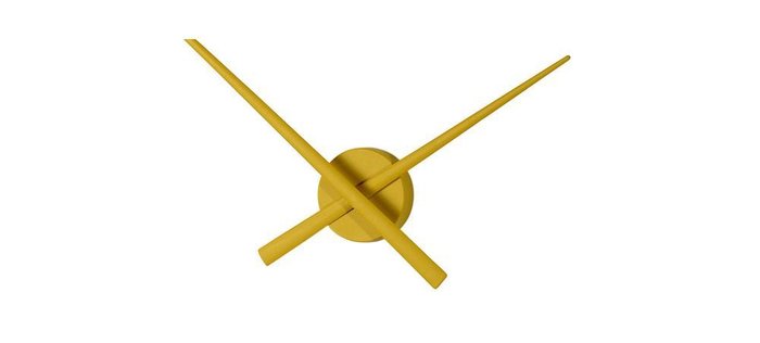 Настенные часы OJ Mustard из пластика горчичного цвета - купить Часы по цене 7490.0