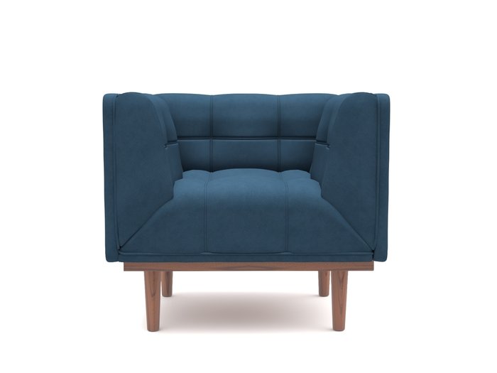 Кресло Грандис синего цвета - лучшие Интерьерные кресла в INMYROOM