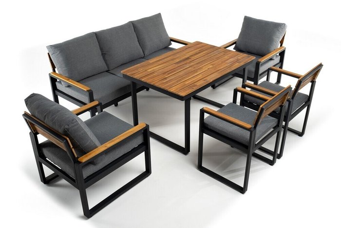 Диван Tора-3 серого цвета - лучшие Садовые диваны в INMYROOM Диван Tора-3 серого цвета - лучшие Садовые диваны в INMYROOM