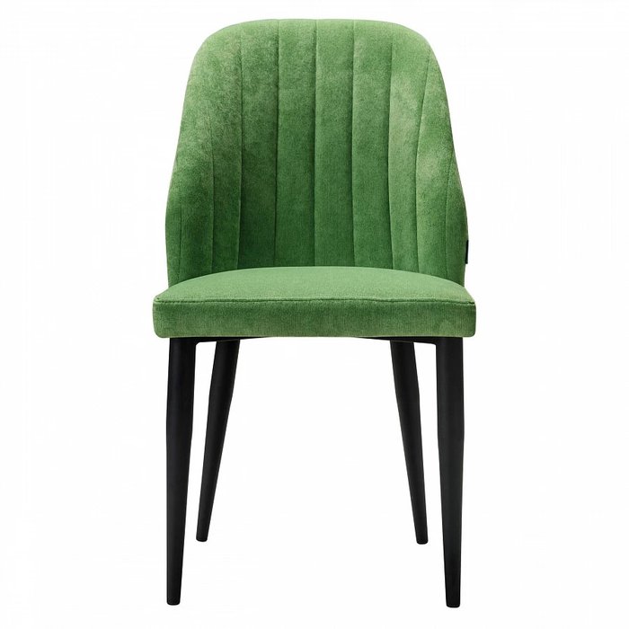 Стул Alen зеленого цвета с черными ножками - купить Обеденные стулья по цене 11990.0