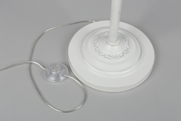 Торшер Cremona OML-60815-01 (ткань, цвет белый) - купить Торшеры по цене 11630