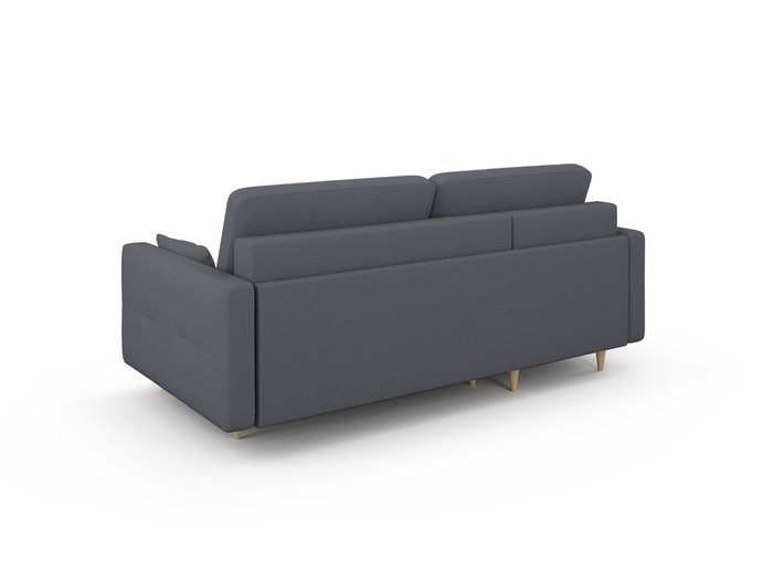 Угловой диван-кровать Берни темно-серого цвета - купить Угловые диваны по цене 106000.0