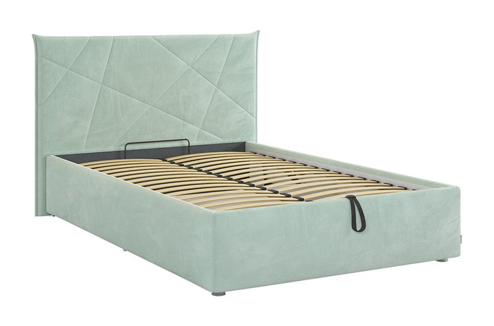 Кровать Квест 120х200 мятного цвета с подъемным механизмом - купить Кровати для спальни по цене 26380.0
