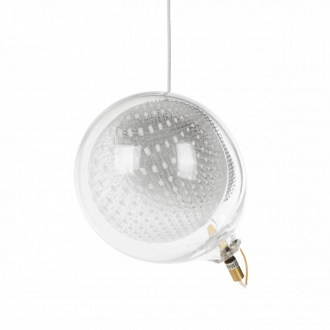 Подвесной светильник Erizo с плафоном из стекла белого цвета