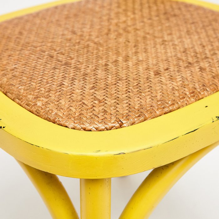 Стул Cross желтого цвета - лучшие Обеденные стулья в INMYROOM