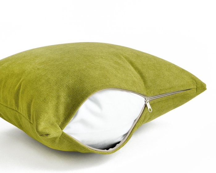 Декоративная подушка Antonio Apple 45х45 зеленого цвета - лучшие Декоративные подушки в INMYROOM