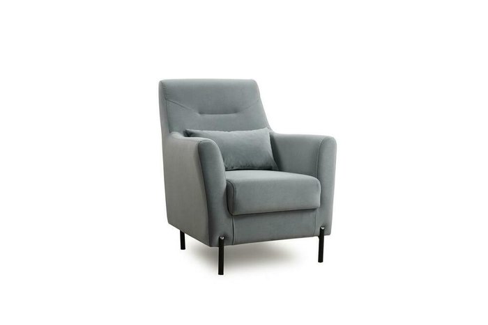 Кресло Барселона голубого цвета