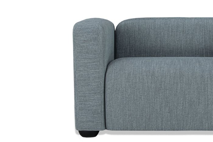 Прямой диван Квадрато Стандарт серо-зеленого цвета - купить Прямые диваны по цене 37200.0