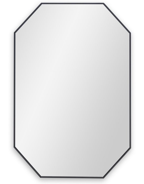 Настенное зеркало Stilig M в раме черного цвета