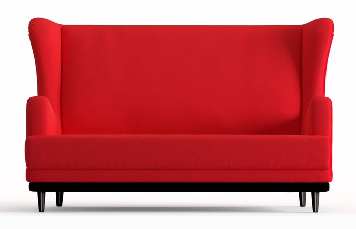 Диван Грэмми в обивке из рогожки красного цвета - купить Прямые диваны по цене 17990.0