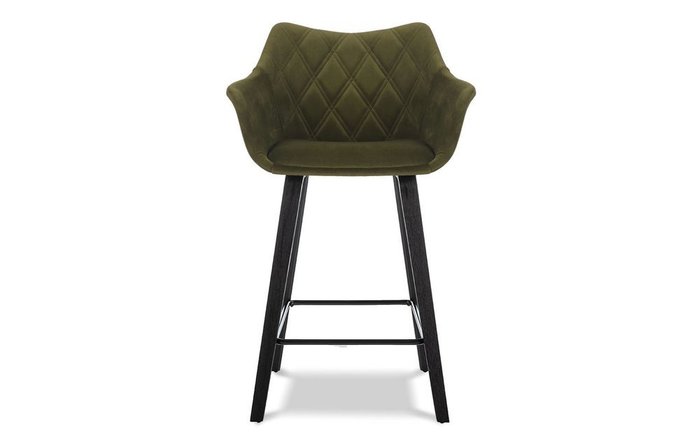 Стул полубарный Sherilyn темно-зеленого цвета - лучшие Барные стулья в INMYROOM