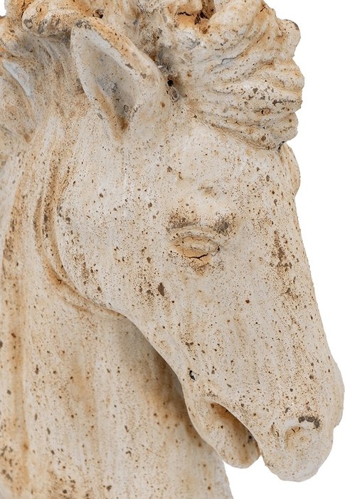 Фигурка декоративная S Лошадь бело-бежевого цвета - лучшие Фигуры и статуэтки в INMYROOM