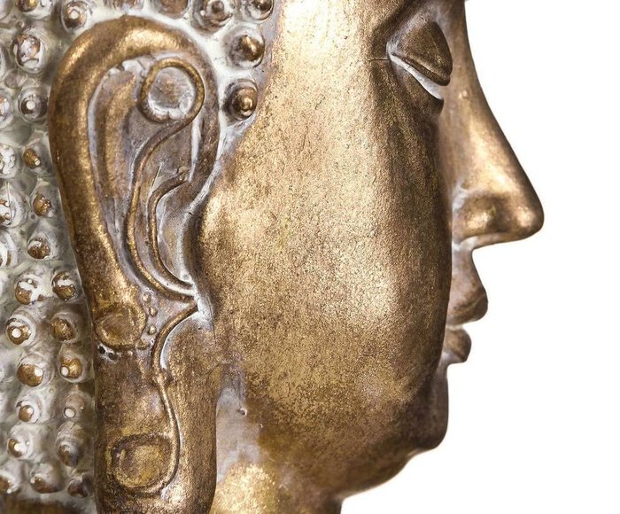 Статуэтка Будда золотого цвета - лучшие Фигуры и статуэтки в INMYROOM